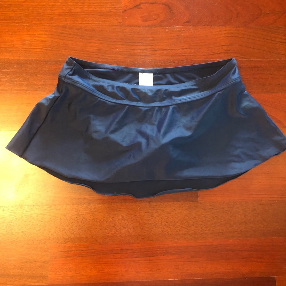 Merona, navy blue swim skirt, size M